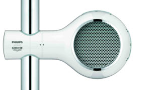 Der wasserdichte Bluetooth-Lautsprecher Aquatunes bringt die Lieblingsmusik direkt in die Dusche.
